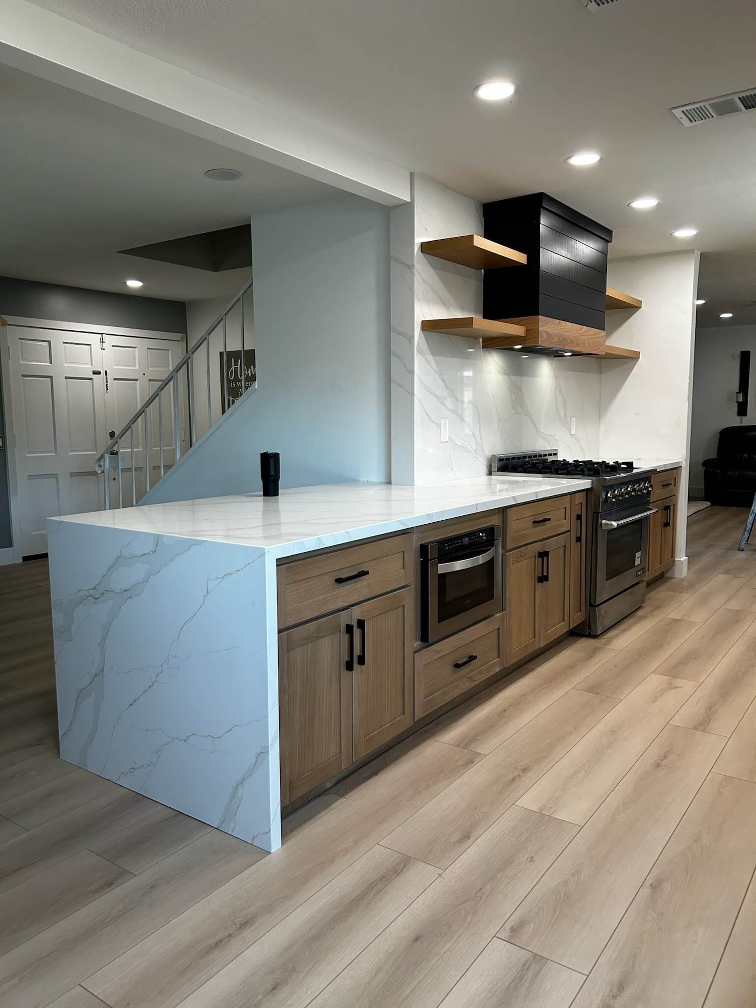 Completed contemporary kitchen transformation